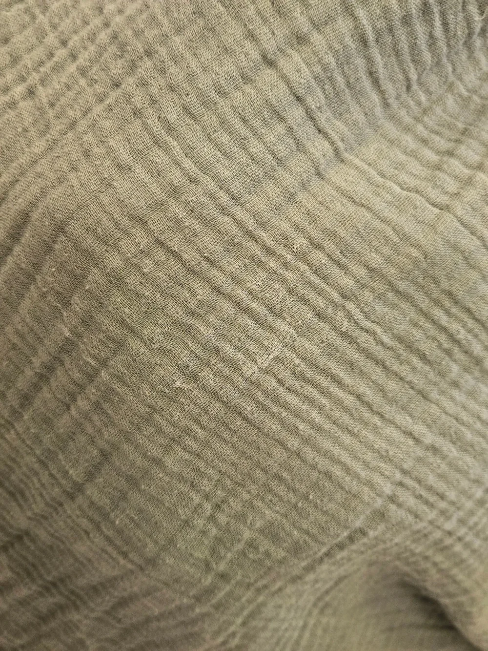 QUINCE Organic Cotton Gauze Duvet Cover Set King/Cal King Olive 8546